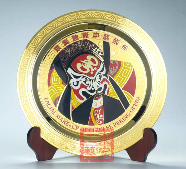 京劇紀(jì)念盤廠家
