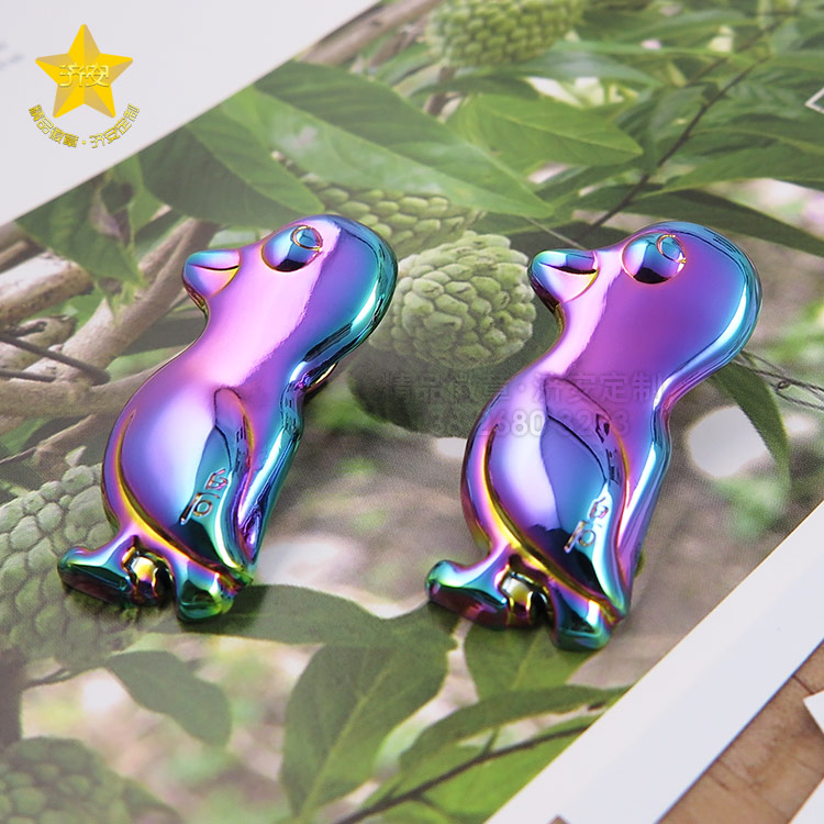 濟(jì)安七彩真空電鍍徽章，不一樣的彩虹漸變金屬徽章