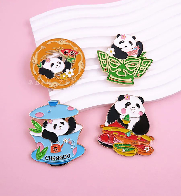 大熊貓和花文創(chuàng)冰箱貼定制案例分享來了！