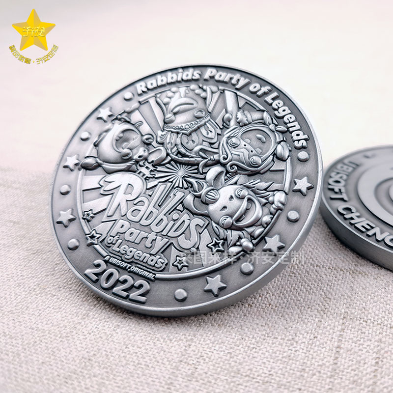 瘋狂的兔子動(dòng)漫周邊紀(jì)念圓幣,影視IP文創(chuàng)衍生品紀(jì)念章定做