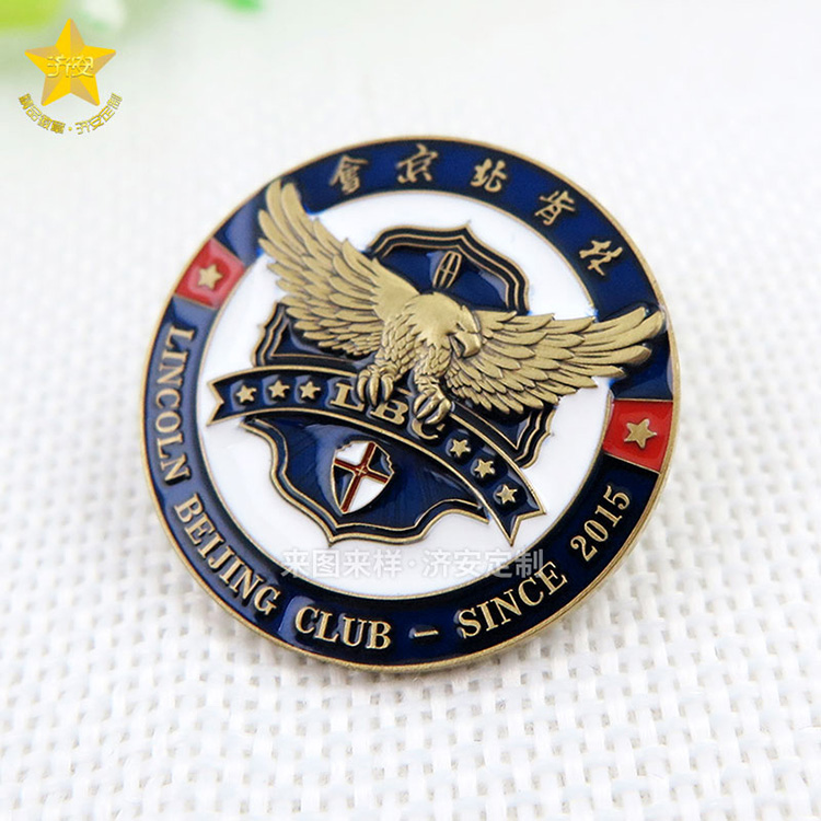 林肯北京會(huì)徽章制作廠家,時(shí)尚炫酷車友會(huì)徽章定做工廠