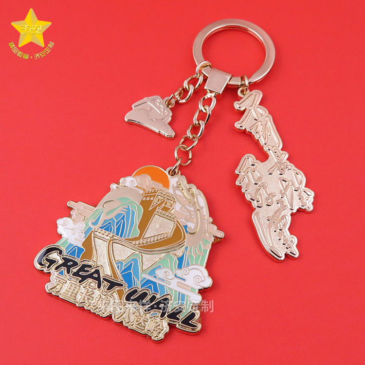 萬里長城旅游景點(diǎn)鑰匙扣定制紀(jì)念品,包掛飾品
