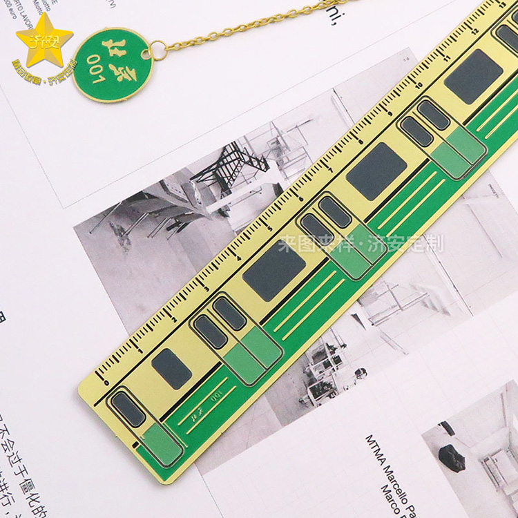創(chuàng)意城市地鐵書簽,多功能尺子書簽紀(jì)念禮品來圖定制