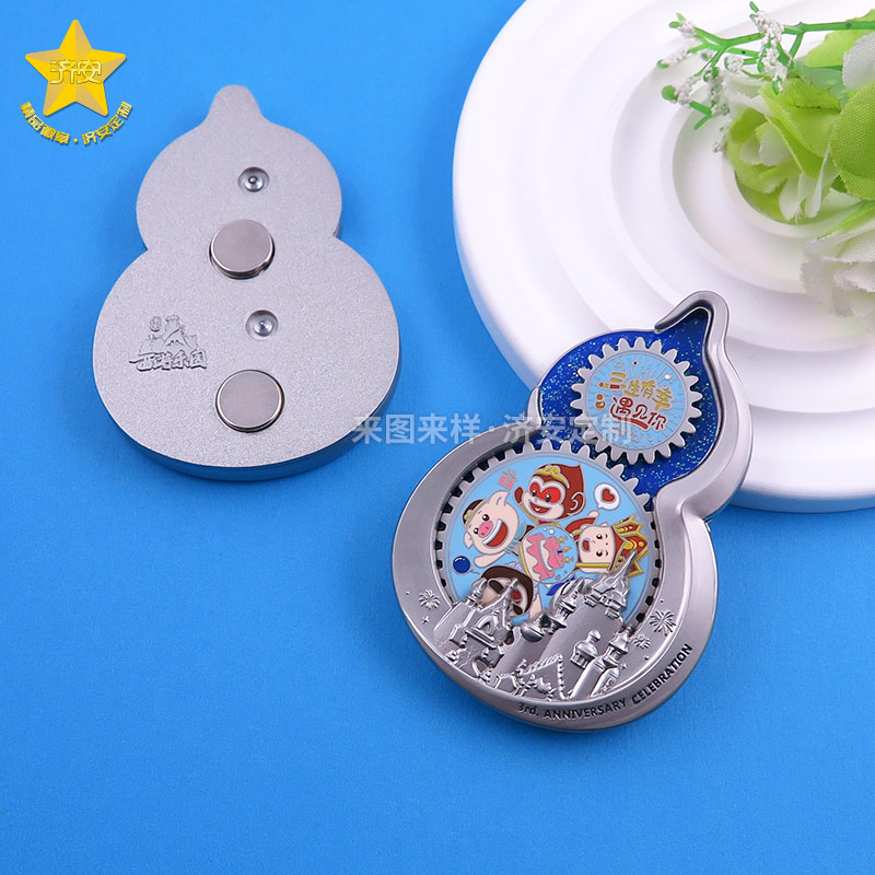 西游樂園三周年慶齒輪旋轉(zhuǎn)冰箱貼，讓旅游文創(chuàng)紀念品“活”起來！