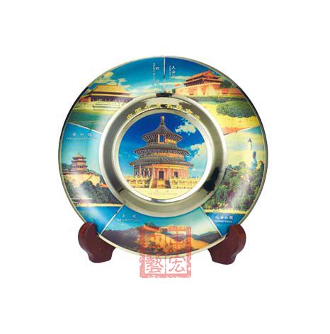 各地景點(diǎn)紀(jì)念盤，名勝古跡紀(jì)念盤定制