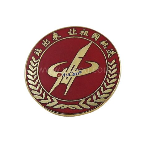 銅質(zhì)真琺瑯胸章，琺瑯徽章定制