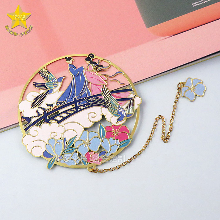 浪漫七夕節(jié)牛郎織女書(shū)簽定制禮品